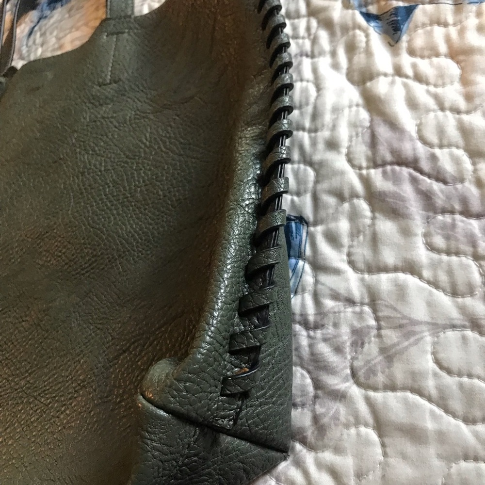 ASHTON TOTE BAG olive color - Picture 5 of 12